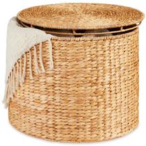 Puff Redondo de Armazenamento Best Choice Products 51x51x38cm Puff Redondo de Armazenamento Best Choice Products 51x51x38cm