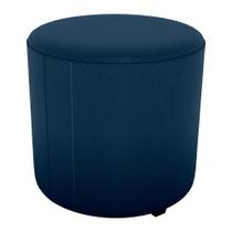 Puff Redondo Decorativo Copenhage 43x43 Cm Veludo Milani Store Azul Puff Redondo Decorativo Copenhage 43x43 Cm Veludo Milani Store Azul