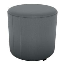 Puff Redondo Decorativo Copenhage 43x43 Cm Veludo Milani Store Cinza Puff Redondo Decorativo Copenhage 43x43 Cm Veludo Milani Store Cinza