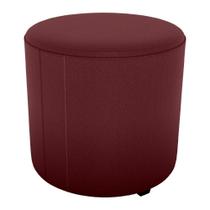 Puff Redondo Decorativo Copenhage 43x43 Cm Veludo Milani Store Vermelho Puff Redondo Decorativo Copenhage 43x43 Cm Veludo Milani Store Vermelho