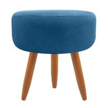 Puff Redondo Decorativo Sala E Escritório Suede Azul Royal Puff Redondo Decorativo Sala E Escritório Suede Azul Royal