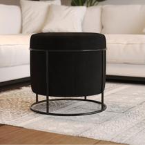 Puff Redondo Madrid Preto New Green