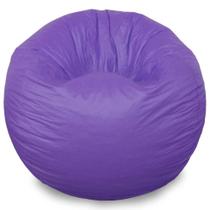 Puff Redondo material sintético Lilás Puff Redondo material sintético Lilás