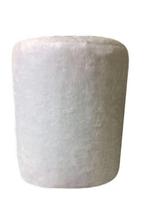 Puff Redondo Não é Segredo Astracan Pelúcia Branco 40x45 NSPR07TA Puff Redondo Não é Segredo Astracan Pelúcia Branco 40x45 NSPR07TA