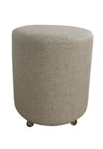 Puff Redondo Não é Segredo Linho Palha 40x45 NSPR08L Puff Redondo Não é Segredo Linho Palha 40x45 NSPR08L