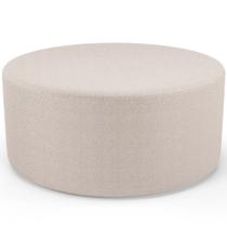 Puff Redondo Orgânico para Living 90cm Lola W01 Bouclê Creme - Lyam Decor Puff Redondo Orgânico para Living 90cm Lola W01 Bouclê Creme - Lyam Decor