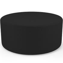 Puff Redondo Orgânico para Living 90cm Lola W01 Bouclê Preto - Lyam Decor Puff Redondo Orgânico para Living 90cm Lola W01 Bouclê Preto - Lyam Decor
