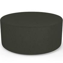 Puff Redondo Orgânico para Living 90cm Lola W01 Linho Verde Musgo - Lyam Decor Puff Redondo Orgânico para Living 90cm Lola W01 Linho Verde Musgo - Lyam Decor