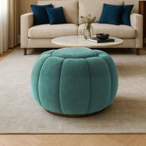 Puff Redondo Orgânico para Sala Cloud Bouclê E03 - D'Rossi