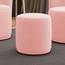 Puff Redondo Orgânico para Sala Malu Suede M11 - D'Rossi