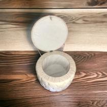 Puff redondo porta objetos