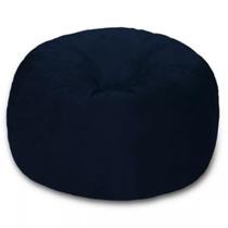 Puff Redondo Suede 80x20 Com Enchimento e Zíper Reforçado Qualidade Premium