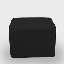 Puff Retangular Decorativo para Sala Orgânico Confortável e Reforçado Bouclé