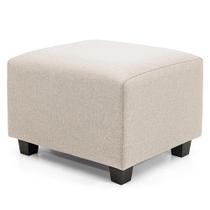 Puff Retangular Herval Clean, Bege 58 cm Puff Retangular Herval Clean, Bege 58 cm