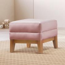 Puff Retangular para Sala Áquila Estilosa Rosa Puff Retangular para Sala Áquila Estilosa Rosa