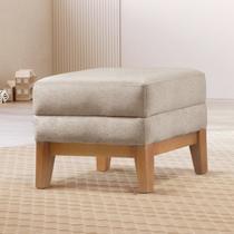 Puff Retangular para Sala Áquila Linho