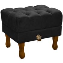 Puff Retrô Capitonê Reforçado Louis Xv Banqueta para sala quarto closet penteadeira
