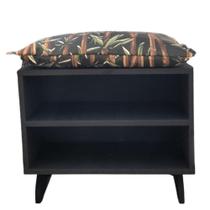 Puff Sapateira Black Bambu