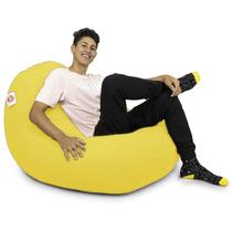 Puff Seth Amarelo - Acompanha o enchimento de pérolas de EPS