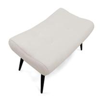 Puff Sher Linho Bege A19 Pés Palito De Ferro - D'Rossi Puff Sher Linho Bege A19 Pés Palito De Ferro - D'Rossi