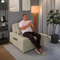 Puff Sofá Cama Retrátil Cozy Boucle Lançamento - Casa Imperial Puff Sofá Cama Retrátil Cozy Boucle Lançamento - Casa Imperial