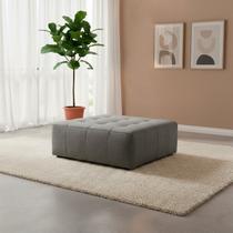 Puff Sofá Modular para Sala de Estar Burgos Cinza Puff Sofá Modular para Sala de Estar Burgos Cinza