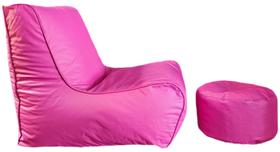 Puff Sofazinho com Apoio para os Pés Teen Rosa Pink (COM ENCHIMENTO) Puff Sofazinho com Apoio para os Pés Teen Rosa Pink (COM ENCHIMENTO)