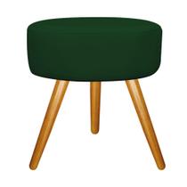 Puff Sofia Palito Mel Suede Verde - ADJ Decor