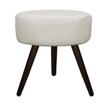 Puff Sofia Palito Tabaco Suede Bege - DAMAFFÊ MÓVEIS