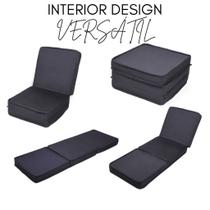 Puff Solteiro multiuso4X1portátil colchonete+colchao +poltrona+puff dobravel pratico ideal para visi