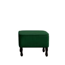 Puff Teles Decorativo Sala De Estar Suede Verde Militar