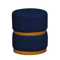 Puff Theo Base Dourada - 47cm X 34cm Puff Theo Base Dourada - 47cm X 34cm