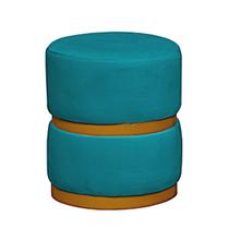 Puff Theo Base Dourada - 47cm X 34cm Puff Theo Base Dourada - 47cm X 34cm