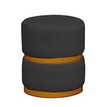 Puff Theo Base Dourada - 47cm X 34cm