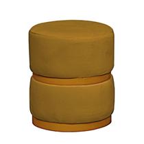 Puff Theo Base Dourada - 47cm X 34cm Puff Theo Base Dourada - 47cm X 34cm