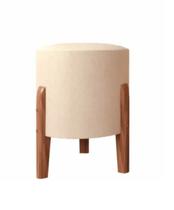 Puff Thor Banqueta Quarto Sala Pés De Madeira Puff Thor Banqueta Quarto Sala Pés De Madeira