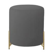 Puff Thor Pé de Ferro - Base Dourada - 52cm X 43cm Puff Thor Pé de Ferro - Base Dourada - 52cm X 43cm