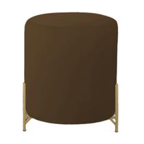 Puff Thor Pé de Ferro - Base Dourada - 52cm X 43cm Puff Thor Pé de Ferro - Base Dourada - 52cm X 43cm