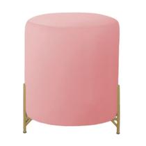 Puff Thor Pé de Ferro - Base Dourada - 52cm X 43cm Puff Thor Pé de Ferro - Base Dourada - 52cm X 43cm