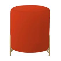 Puff Thor Pé de Ferro - Base Dourada - 52cm X 43cm Puff Thor Pé de Ferro - Base Dourada - 52cm X 43cm