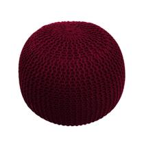 Puff Tricô 36 x 36 x 46cm Marsala Niazitex Puff Tricô 36 x 36 x 46cm Marsala Niazitex