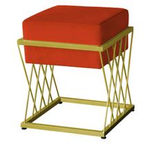 Puff Troia Base Dourada - 49cm X 40