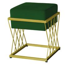 Puff Troia Base Dourada - 49cm X 40