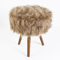 Puff Turim Pés Palito - Pelo Caramelo - Salaone