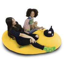 Puff Zion - confortável e leve - Amarelo