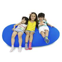 Puff Zion Midi Azul Royal - Super confortável e sensorial