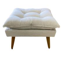 Puffs Cadeiras Banquetas Pés Palito Retangular Puff Clarice