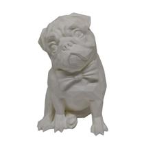 Pug Cachorro Impressão 3D Objeto Decorativo Brancodecoração