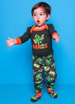 Puket Pijama Manga Longa Rib Jacare 030200376