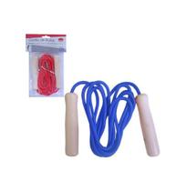 Pula Corda Com Empunhaduras De Madeira 2,60m - Top rio Pula Corda Com Empunhaduras De Madeira 2,60m - Top rio